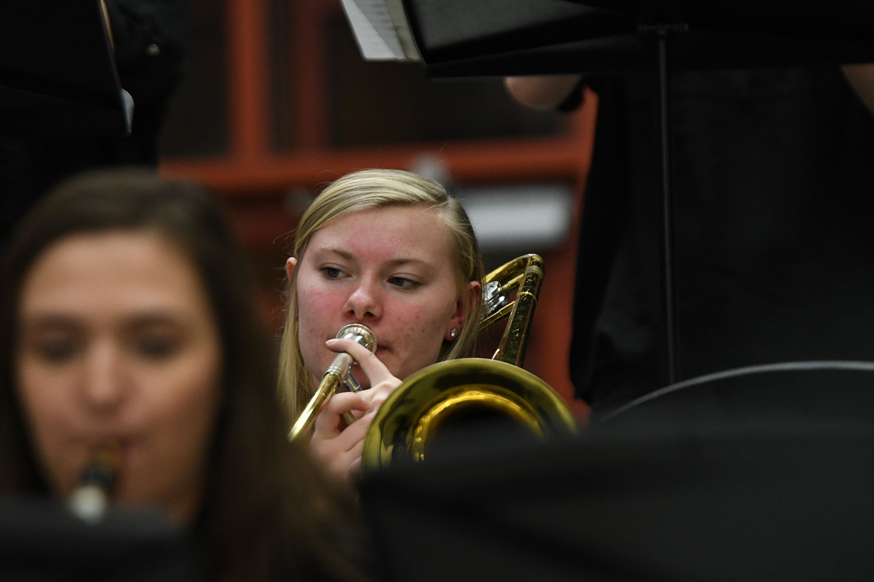 Sophomore trombonist Jenna King